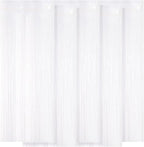 5 Pack White Fringe Foil Curtain 3.2ft x 8.2ft Tinsel Backdrop Streamers for Birthday Party Decoration Wedding Christmas
