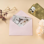50 Pack Colored A7 Invitation Envelopes 5x7 with Gold Stickers for Cards and Invitations, 5 Colors (Pink, 5 1/4 x 7 1/4 inches)