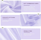 Wedding Arch Draping Fabric 29" x 18 FT Lavender Sheer Chiffon Outdoor Curtain Drapes for Wedding Birthday Party Ceremony Decor(1 Panel, Lavender)
