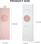 Polymer Material Reusable Napkin Band, Glue-Free Tear-Proof Water Resistant Oil-Proof Napkin Bands Set of 50(Front Rose Gold Color and Back Silver), 6 Adjustable Sizes Napkin Rings