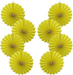 Yellow Party Decorations,Paper Decorations for Party,Lemon Decorations Party Paper Fans Bulk 12in,Anniversary Decorations for Part 30 Color DIY Set （Lemon Yellow）