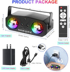 Disco Ball Light,Party Disco Dj Strobe Ocean Star Projector Dance Light Sound Activated with Remote Control Stage Rave for Parties Club Bar Birthday Wedding KTV Christmas Halloween Dancing Décor