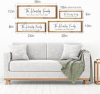Last Name Signs for Home, Personalized Wall Decor, Framed Family Name Signs for Home Decor, Custom Wood Sign, Established Farmhouse sign, Housewarming Gift