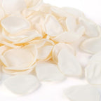 300pcs Cream Rose Silk Petals for Wedding, Bridal Shower Decor, Flower Girl Basket, Table Centerpieces, and Romantic Night Scatter