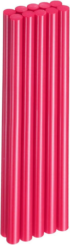 HARFINGTON 10pcs Hot Glue Sticks 0.43" Dia x 9.84" Long EVA Mini Hot Melt Adhesive Glue Stick for Hot Melt Gun Wood Plastic Glass Flowers Fabrics Foam, Rose Red