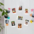 Acrylic Fridge Magnetic Picture Frames, 3x5 Inch Magnetic Clear Photo Frames Fit 3x5 and 4x6 Picture for Refrigerator/Locker/Wall, Compatible with Polaroid Camera Photos 6 Pack