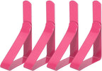 uxcell 4 Pack Tablecloth Clips, Stainless Steel Table Cloth Cover Clamps, 2.95" x 1.77" Windproof Holder Clips for Home Party Picnic Wedding Camping Dining Tables, Pink