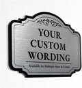 Custom Outdoor Metal Signs, Personalized Aluminum, Driveway Sign, Waterproof & Made in USA - Design 2, Silver 8x8 In
