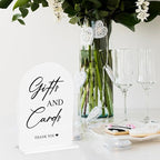 Cards and Gifts Sign for Wedding Acrylic Arch Wedding Bridal Shower Baby Shower Welcome Table Signs for Ceremony and Reception Decor 7 x 5 Inches