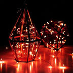 ANJAYLIA String Lights, 16.5Ft/5M 50leds Bright Light Party Home Festival Decorations Battery Operated Lights(Red)