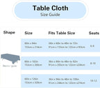 6 Pack White Table Cloth Rectangle 60 x 126 Inch Tablecloths for 6 Foot Rectangle Tables. Stain and Winkle Resistant Polyester Washable White Table Cloths for Parties Wedding Dining