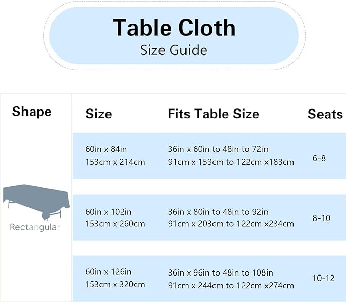 6 Pack Black Table Cloth Rectangle Table 60 x 84 Inch Tablecloths for 6 Foot Rectangle Tables. Stain and Winkle Resistant Polyester Washable TableCloths for Parties Wedding Dining