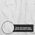 Artoid Mode Pearl Gauze Table Runner 59x120 Inch , Seasonal Sheer Kitchen Dining Holiday Wedding Birthday Baby Shower Table Decor for Home Party