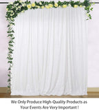 ShinyBeauty Photobooth Background Best Choice-7FTx7FT-White-Sequin Photography Backdrop Curtains for Wedding