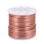 BENECREAT 10 Gauge Jewelry Craft Aluminum Wire 80 Feet Bendable Metal Sculpting Wire for Craft Floral Model Skeleton Making, Garden (Copper Tone)
