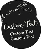 Custom Gift Tag, Personalized Favor Label, Kraft Wrapping Decoration, Wedding Supplies Birthday Party Craft, Thick Paper Hang Card with String (Round Shape)