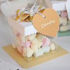 Custom Gift Tag, Personalized Favor Label, Kraft Wrapping Decoration, Wedding Supplies Birthday Party Craft, Thick Paper Hang Card with String (Heart Shape)