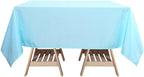 Efavormart 70" Premium Square Polyester Tablecloth for Wedding Kitchen Dining Events - Blue