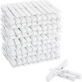 Juvale Wooden Clothespins - Outdoor Drying & Heavy-Duty Clothes Pins - White Clothespins for Home Decor & Photo Clips - Craft Projects & Wood Clips - Pack of 100, White, 4 in
