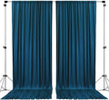 AK TRADING CO. 10 feet x 8 feet IFR Polyester Backdrop Drapes Curtains Panels with Rod Pockets - Wedding Ceremony Party Home Window Decorations - Dark Teal