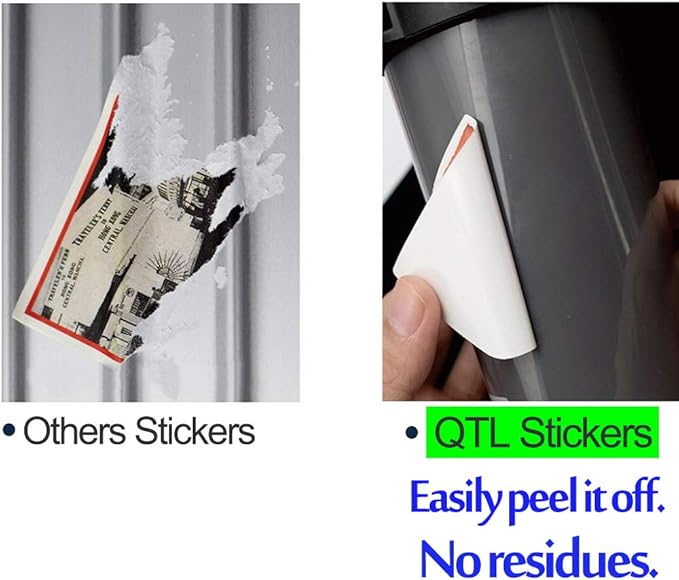 QTL Luggage Stickers for Adults Kids Travel Stickers for Luggage for Easy Identification Waterproof Vinyl Packs 100Pcs