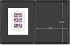MUDOR Stamp Albums for Collectors, 1 Pockets Stamp Book for Collectors, 10 Sheets Stamp Stockbook, Black