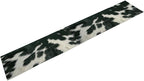 Cow Skin Print Table Runner, Rustic Country Farm Fur Skin Cowhide Pattern Western Style Black White Print Table Runner for Home Kitchen Dinning, 13x60 Inch