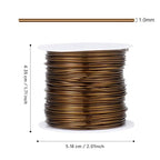 49FT Jewelry Wire 18 Gauge Tarnish-Resistant Copper Beading Wires Roll Bulk for DIY Crafts Jewelry Making, Antique Bronze