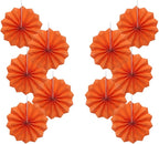 Orange Birthday Party Decorations,DIY Orange Paper Fans Hanging Decoration,8in Halloween Paper Fans,Halloween Decor,Fox Birthday Decorations Events Accessories 30 Color DIY Set (Orange)