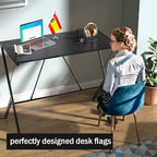 Spain Flag Spanish Flags, Small Mini Spanish Desk Flag, Used for Table Office Classroom Home Patriotic Events Decorations
