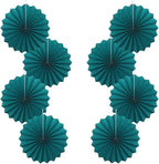 Green Birthday Decorations,DIY Green Paper Fans Hanging Decoration ,Party Supplies Party Fans 12in, Cactus Party Decorations,Wedding Graduation Events Accessories 30 Color DIY Set (Blackish Green)