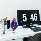 Australia Flag Australian Flags, Small Mini Australian Desk Flag, Used for Table Office Classroom Home Patriotic Events Decorations
