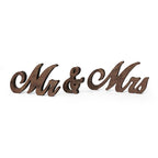 Mr and Mrs Sign for Wedding Table Decor, Mr & Mrs Wooden Signs, Rustic Wedding Decorations for Reception, Mr & Mrs Sign for Sweetheart Table Decor, Freestanding Wood Letters for Head Table Centerpiece