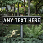 Custom Metal Signs for Home Decor - Personalized Outdoor Street Sign, Fade Resistant Aluminum, UV Protected & Weatherproof - 4x18 Inches