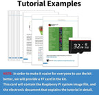 GeeekPi Complete Starter Kit for Raspberry Pi 4B, Python C Java Scratch Code, with 100-Page Tutorial, 16 Projects, 68 Items, ABS Breadboard Holder, Camera Module, Sound Sensor (Pi Board Not Included)