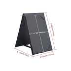Menu Covers - Set of 10 Double-Sided Table Tent Cards for Restaurant, Dinner Party, and Bar Menus - Includes Bill Holder and Reserved Seating Signs - Easy to Clean and Foldable (20, 4"x6")