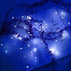 16Ft 50 LED Blue Fairy Lights Mini String Lights Waterproof for Mason Jars Halloween Christmas Parties Wedding Table Centerpieces Decoration