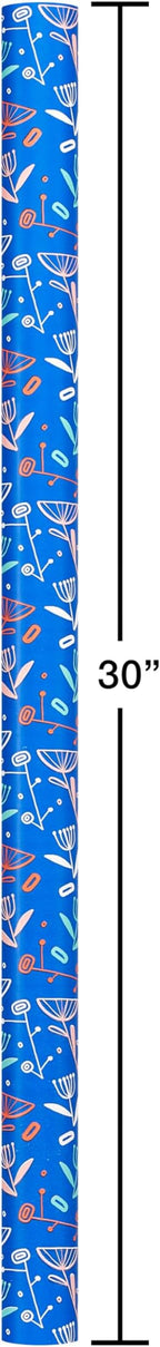 American Greetings 160 sq. ft. Reversible Wrapping Paper Bundle for Birthdays, Anniversaries, Weddings and All Occasions, Sprinkles and Daisies (4 Rolls, 30 in. x 16 ft.)