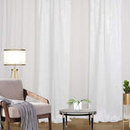 White Sequin Backdrop Curtain 4 Pack 2ft x 8ft Backdrop Birthday Party Backdrop Wedding Ceremony Background
