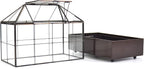 Large Tall Plant Terrarium Glass Greenhouse with Lid and Tray, Indoor Tabletop Orchid Succulent Cacti Kit 9.5'X9.8'X5.6'