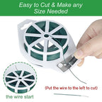 Floral Wire, 110 Yards Flexible Craft Wire for Wreath 22 Gauge Green Florist Supplies with Built-in Cutter for Christmas Tree, Garland and Flower Arrangements, Plant Support