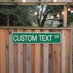 Custom Street Reflective Sign, Personalized Metal Road Sign, Single/Double Sided, 8x24 Inch, Outdoor Fade-Resistant .040 Aluminum