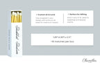 Customizable Personalized Matchboxes – Set of 10 – Shabbat Shalom Design – Colorful Matches & Matchsticks – Perfect for Shabbat (2" Matchsticks, Shabbat #1)