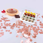 Rose Gold Round Foil Confetti-Metallic Table Confetti for Fill Balloons Festival Decoration(8000PCS)