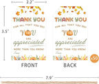 50pcs Thanksgiving Thank You Gift Tags, Friendsgiving Favor Tags with String for Teacher Staff Appreciation Favors Decoration (Appreciation)