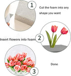 CCINEE Dry Floral Foam Bricks,Florist Foam Blocks Supplies for Artificial Flower Arrangement DIY Craft,Pack of 5