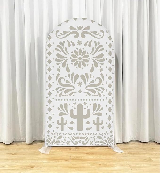 Mexico Theme Arch Stand Covers Fiesta Wedding Party Elastic Fabric Background Birthday Baptismx Baby Shower Decor Props (Customized,G-3742)