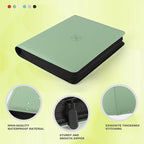 Trading Card Binder, Card Binder 9 Pocket for Trading Cards, Holds 540 Cards, Zippered Premium Card Collection Binder Album for Game Card, Sports Card, Yugioh, MTG (Soft Green)