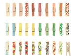 80 Pieces Colorful Painted Wood Clothespins for Craft Mini Photo Clips Wooden Clothespin Small Clothes Pins for Photos Pictures Display Wooden Clothe Photo Paper Peg Decorative Clothespins for Wedding