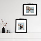 11x14 Picture Frame Set of 4 with Tempered Glass, Black Frame Display 8x10 Picture with Mat or 11 x 14 Without Mat, Rustic Wood Photo Frames for Horizontal or Vertical Wall Mounting